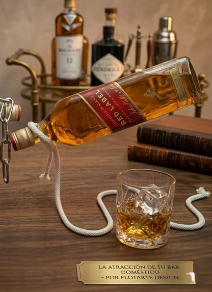 Soporte de Botella de Cordón Blanco
